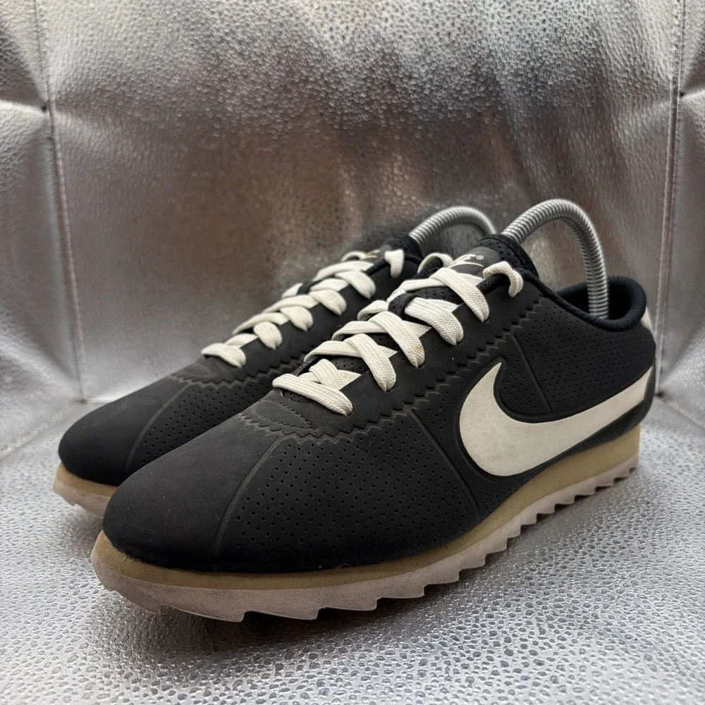 Size 8 Nike Cortez Ultra Moire Black Tan Lace-Up Comfort Sneakers 844893-004